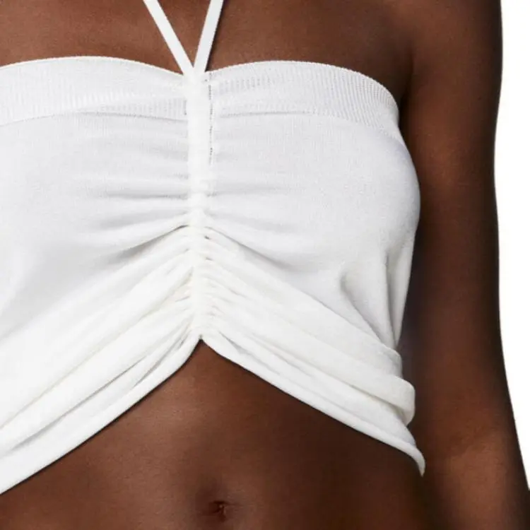 LOEWE Strapless Tops Women's White-4