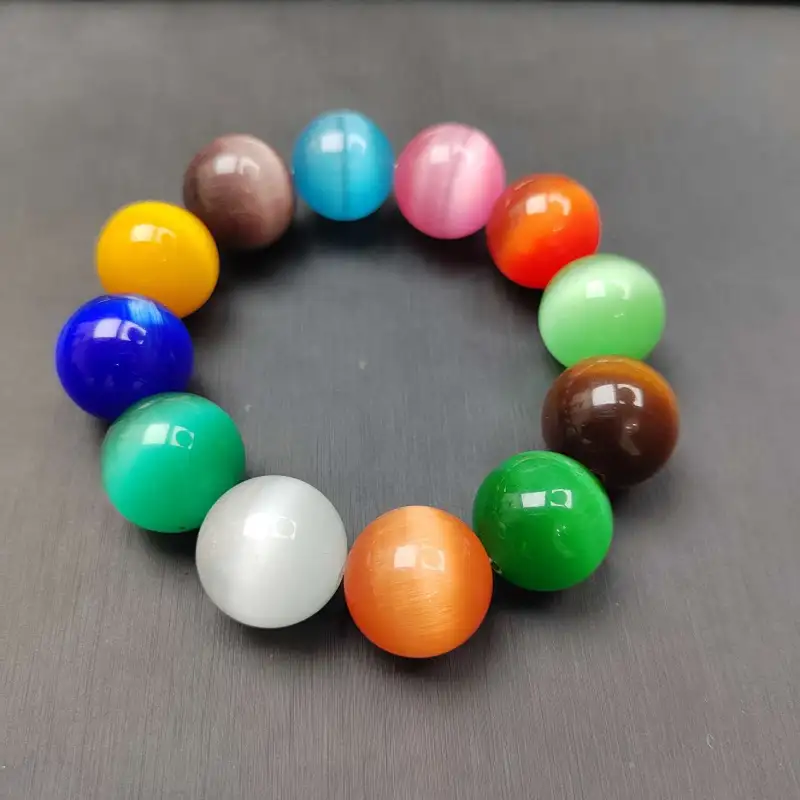 Gifts Glass Cat Eye Bracelets Unisex-4
