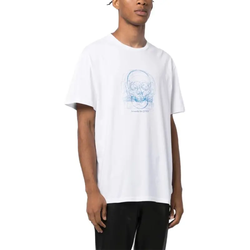 McQ Alexander McQueen Skull Printed Crewneck T Shirt-2