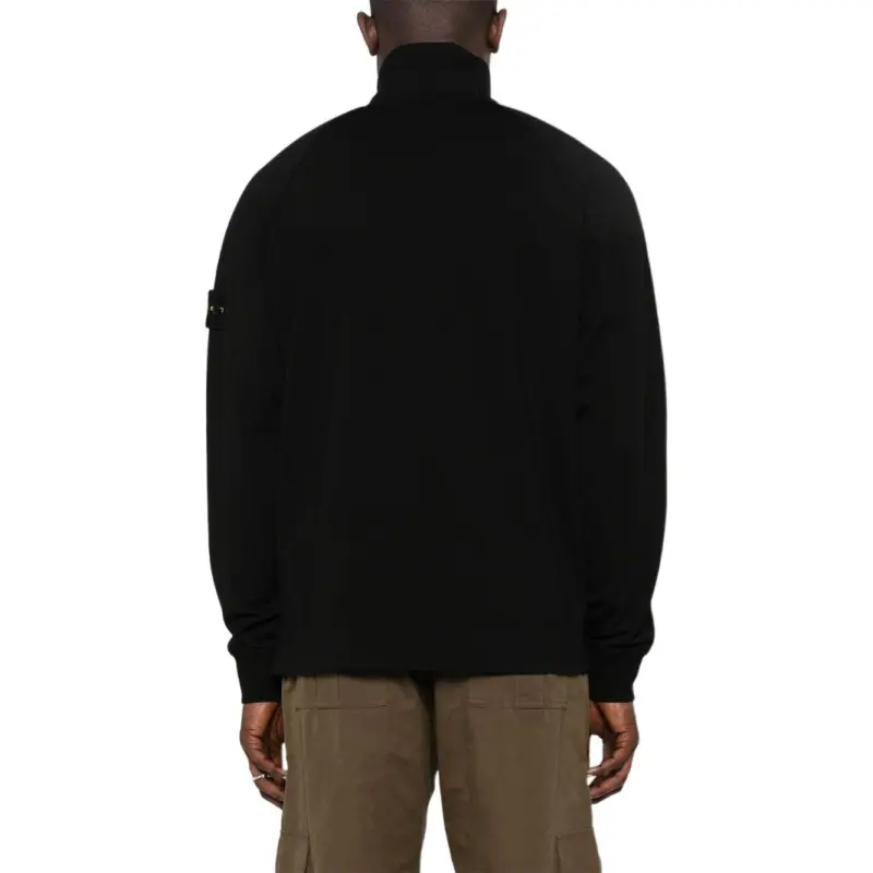 STONE ISLAND Long-Sleeved Polo Shirt-4