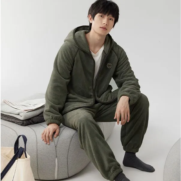 Floating light islands Men Pajama Sets-1