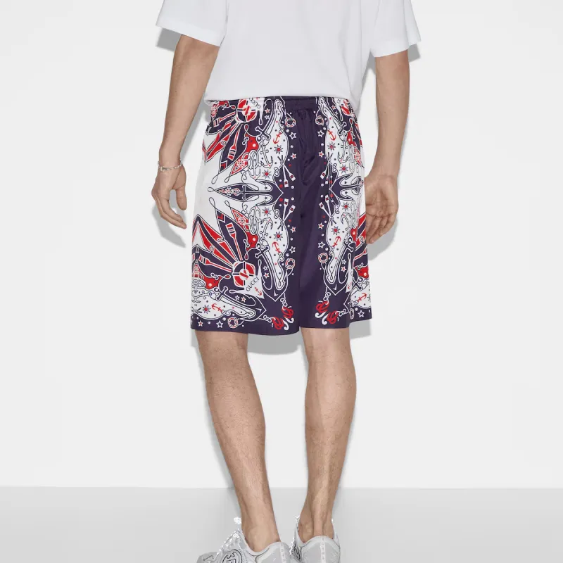 GUCCI Lido Swimming Shorts Men's Dark Blue-4