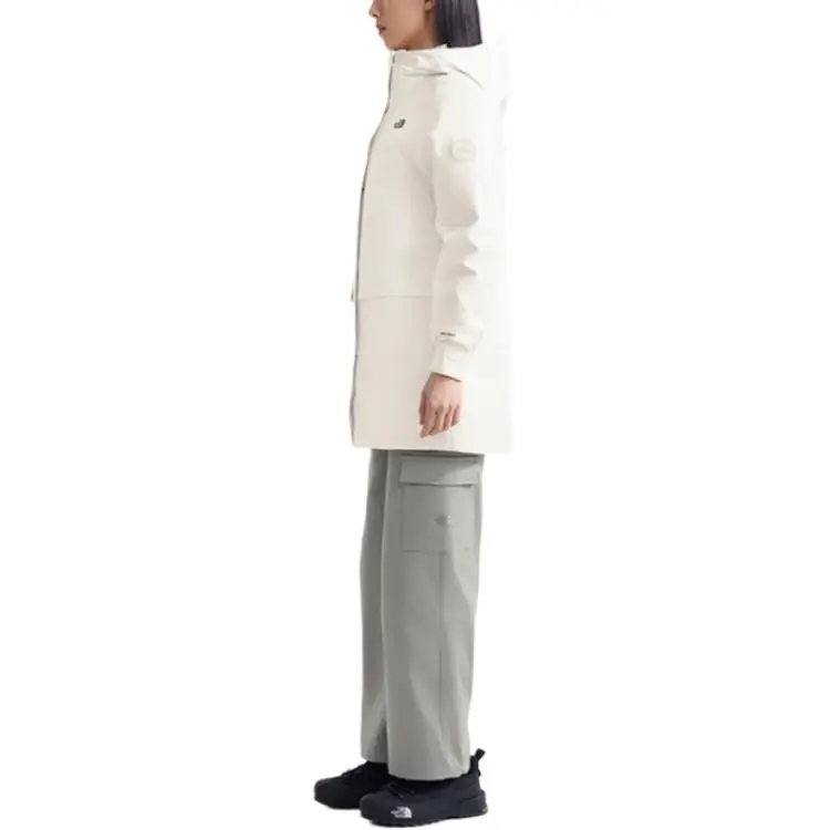 THE NORTH FACE City Outdoor Collection Waterproof And Warm Windbreaker Jacket Women's Dune White-3