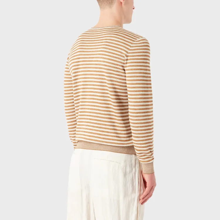 GIORGIO ARMANI Striped Crew neck Jumper-3