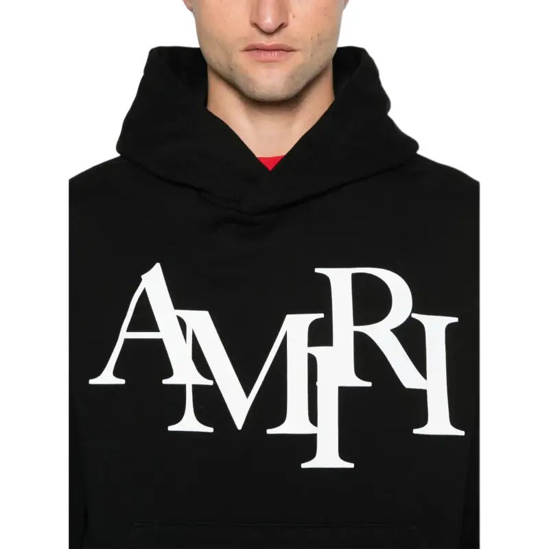 AMIRI Staggered Logo Hoodie-4