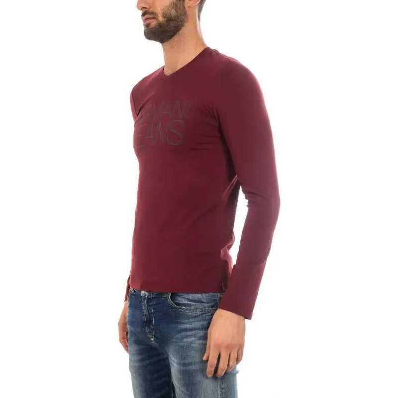ARMANI JEANS T Shirts Men Red-2