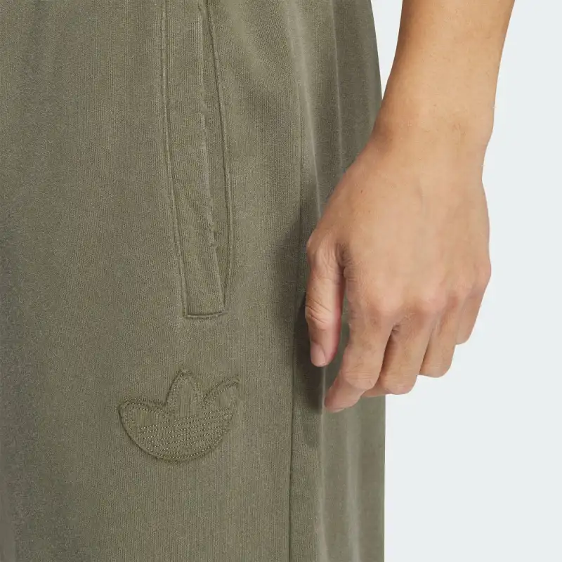 Adidas Originals WASHED JOGGERS Knitted Sports Pants Men Strata Olive Green-4