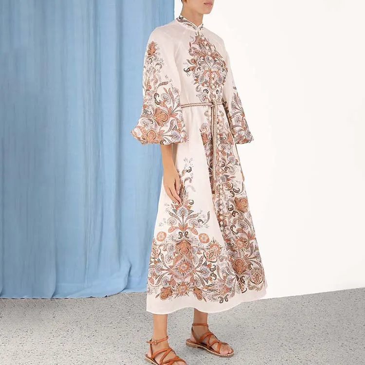 Zimmermann Long-Sleeved Dresses Women's Ivory White-3