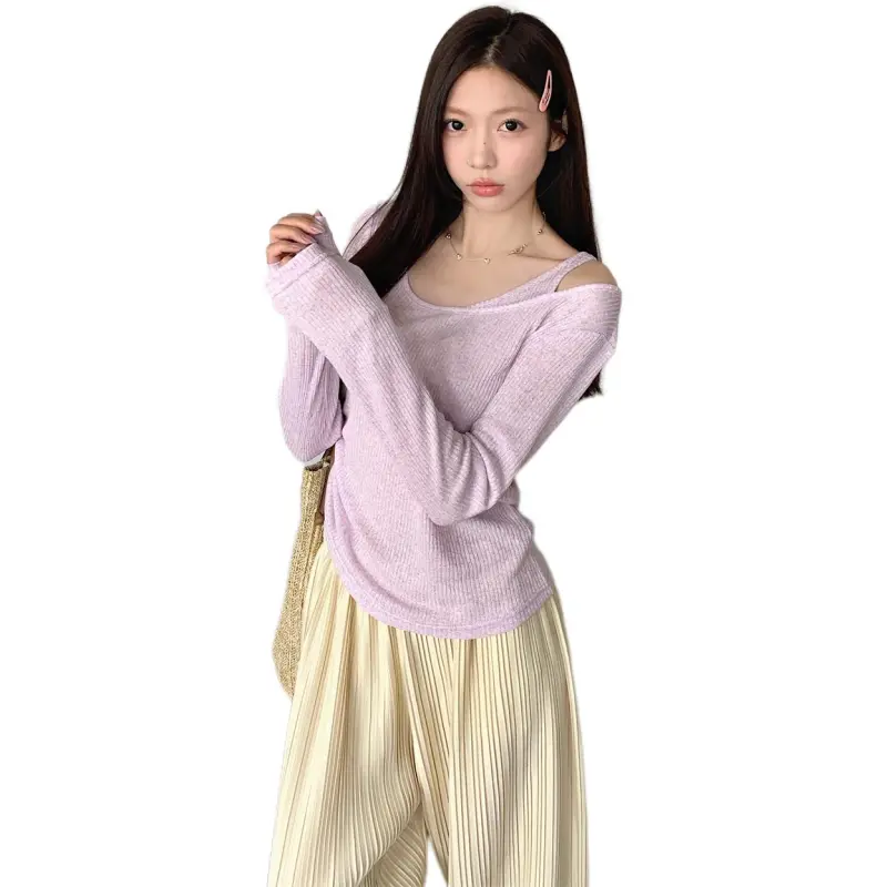 Mu Xiao Xin T Shirts Women's Purple-4