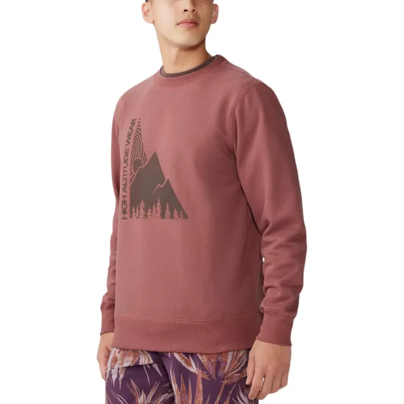 MOUNTAIN HARDWEAR Jagged Peak™ Pullover Crew Sweatshirt Men's Clay-2