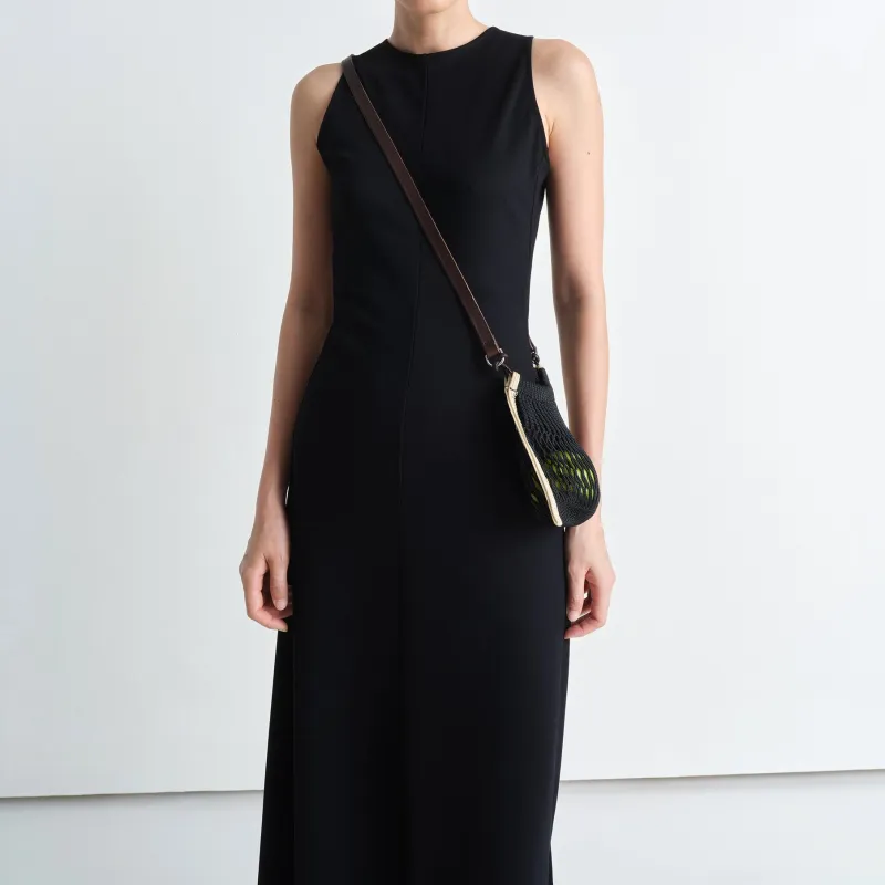 Lemaire Nylon Shoulder Bag, Crossbody Bag Mini Women's Black-4