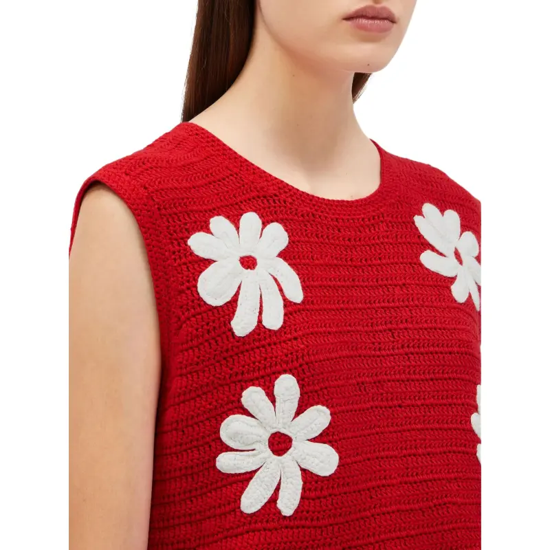 MSGM Crochet knit Top-4