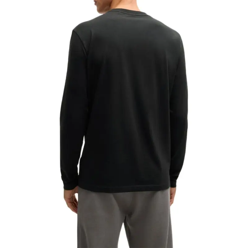 HUGO BOSS Contrast Logo Stretch Long Sleeved T Shirt-2