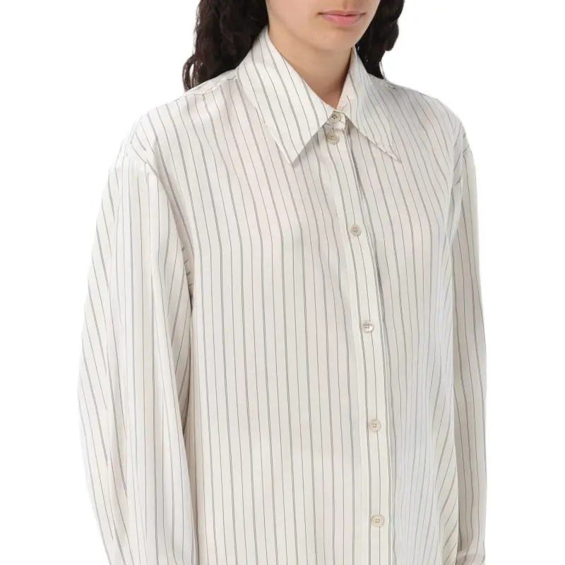ISABEL MARANT Long Sleeved Striped Buttoned Shirt-3