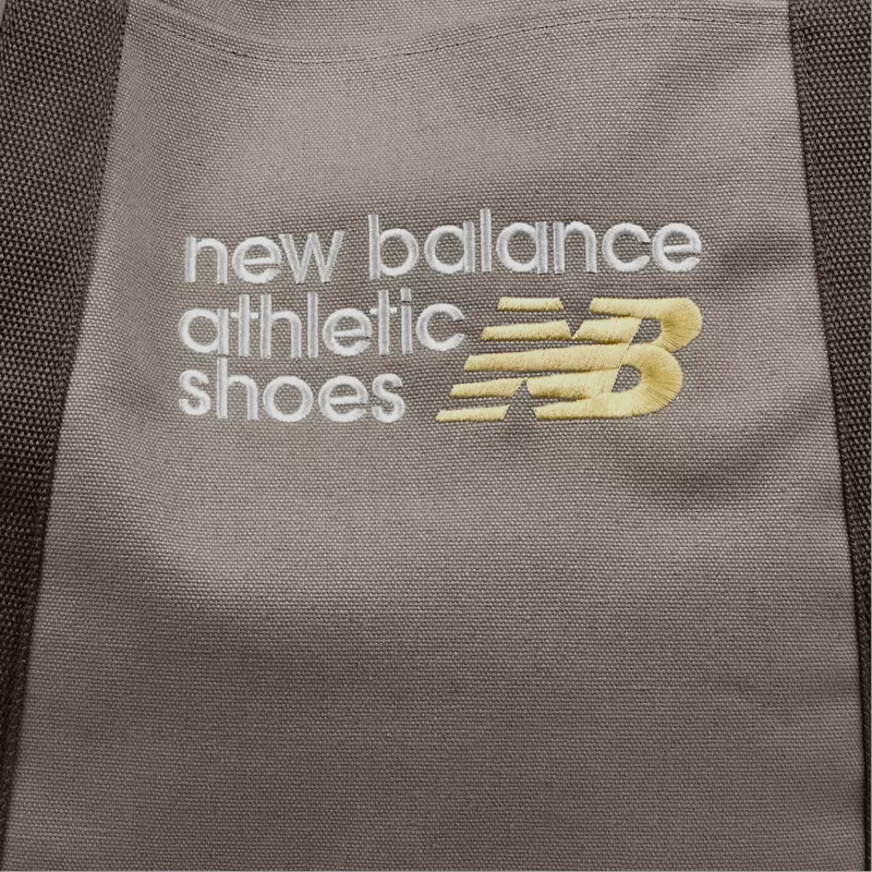 New Balance Canvas Tote Bag Shopping Bag Handbag Shoulder Bag Unisex Dry Stone-4
