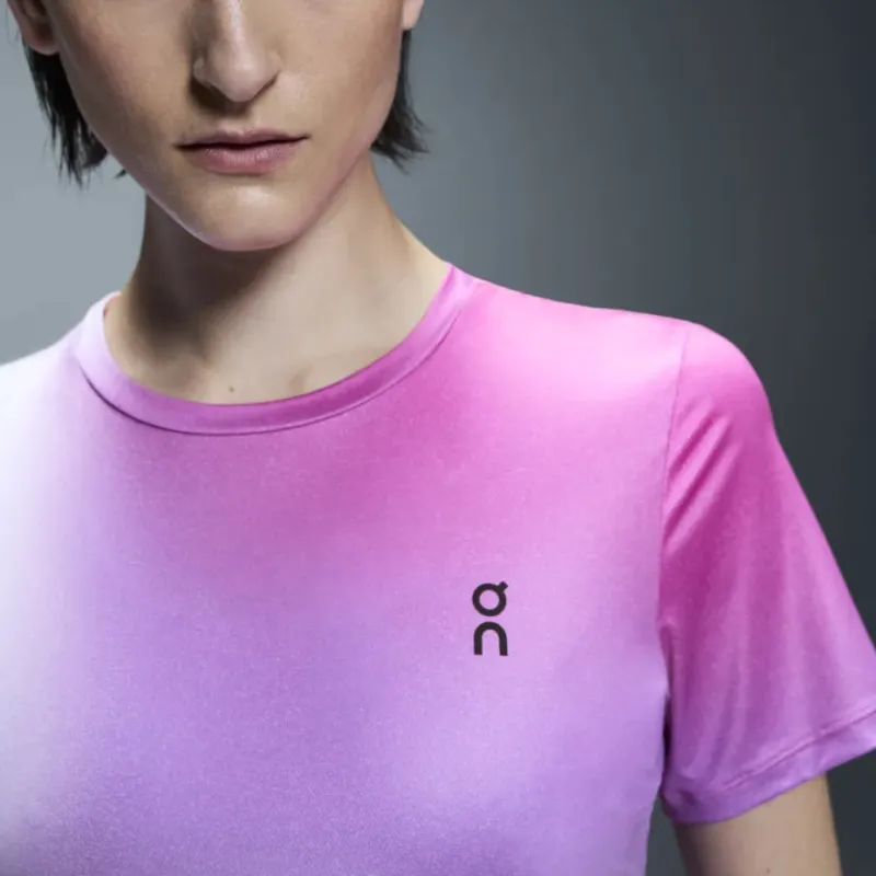 On Court Regular T Shirt Women's White Pink-4