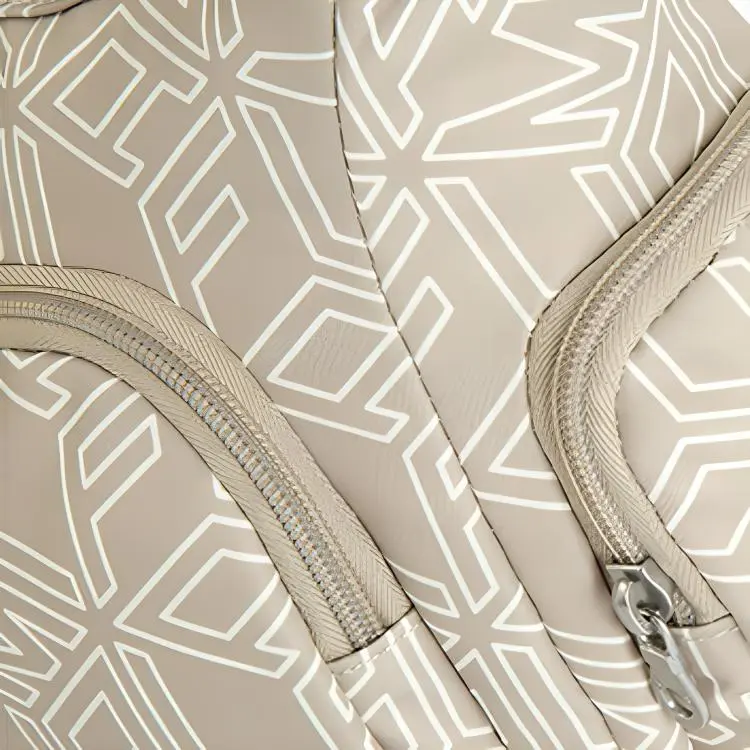 Lafuma Fabric Handbag Shoulder Bag Crossbody Bag Medium Size Women's Gravel Color-4