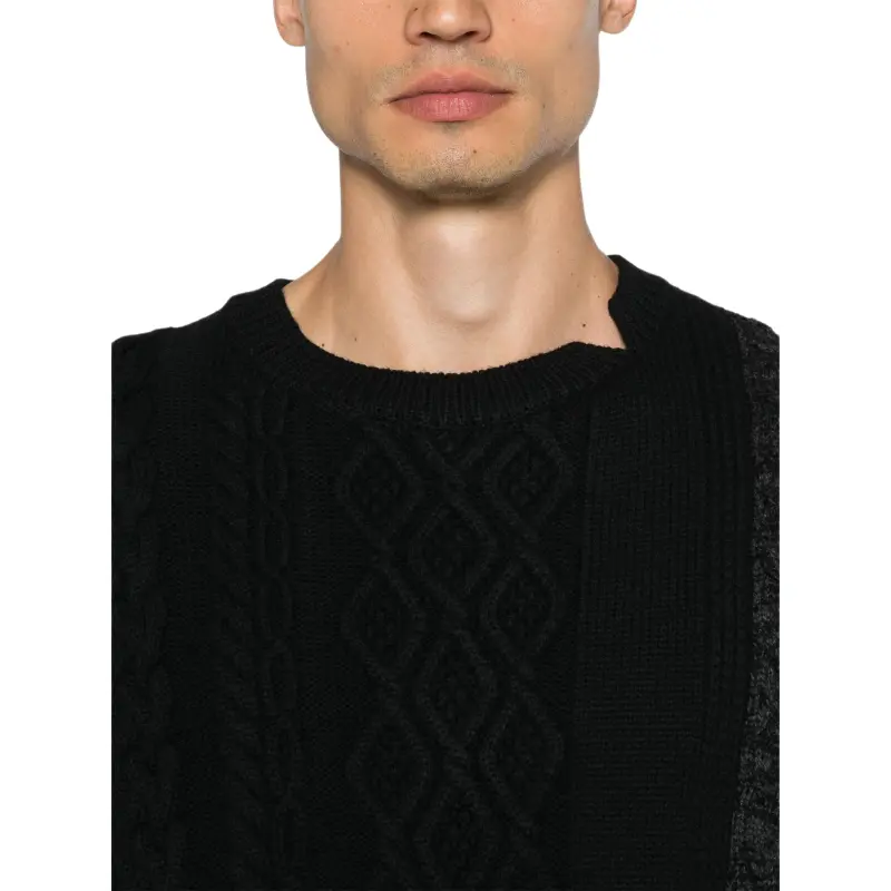 Yohji Yamamoto Cable knit Sweater-4