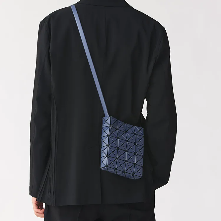 ISSEY MIYAKE Prism Polyvinyl Chloride Resin Envelope Bag Shoulder Bag Crossbody Bag Regular Women's Dark Blue-4