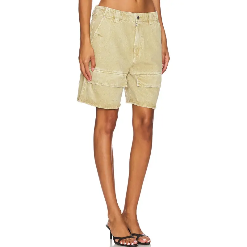 GRLFRND Denim Shorts Women's Yellow-1