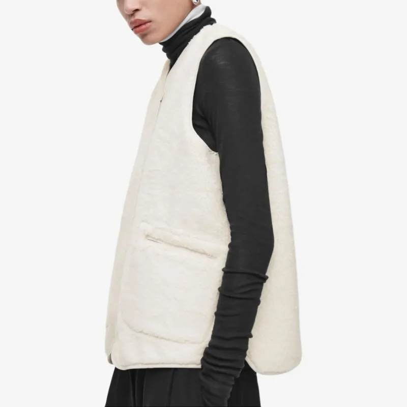 COS Vests Women's Ivory White-6