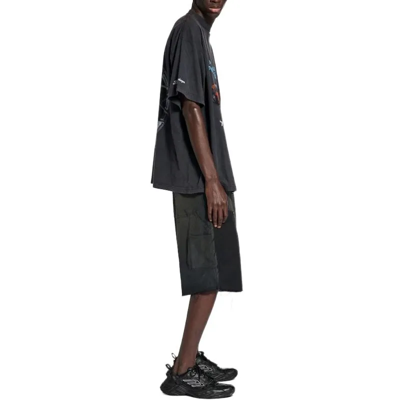 Balenciaga x Automobili Lamborghini T Shirt Loose Fit Men's Black-4