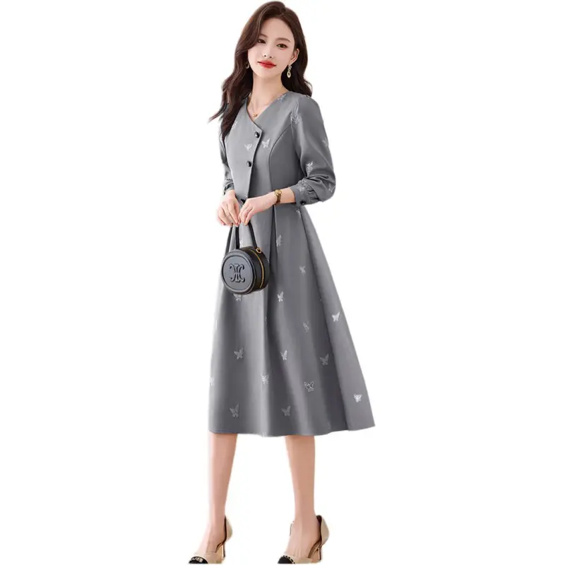 Fele.d Long Sleeved Dress Women's-2