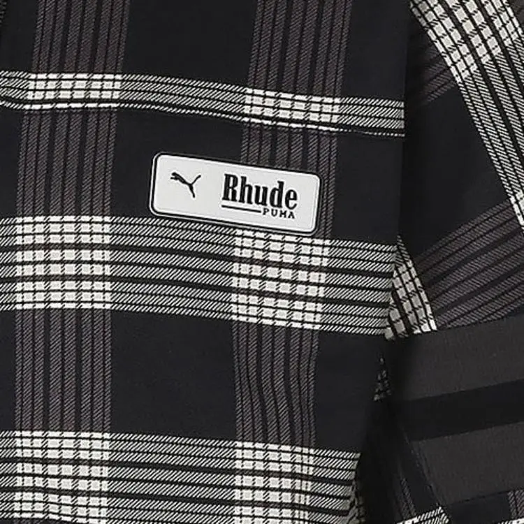 Rhude X PUMA XTG Knitwear Men Black White Plaid-5