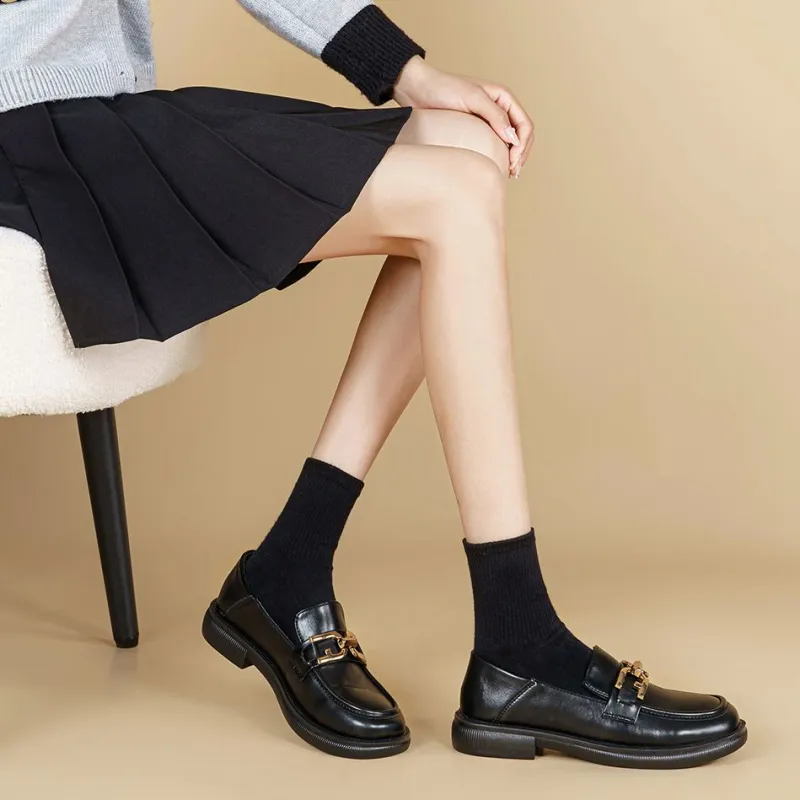 Warrior Loafers Flat Women's Black-5