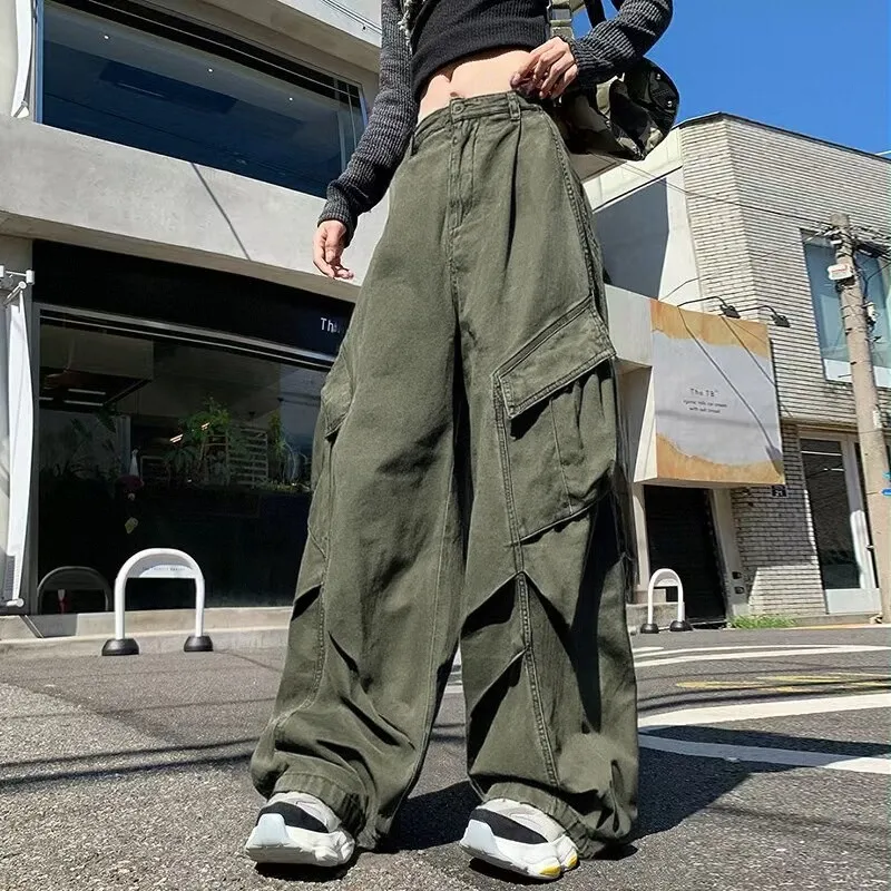 GTRG Casual Pants Unisex Army Green-2