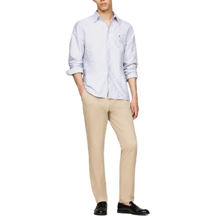 Tommy Hilfiger Heritage Stripe Regular Fit Oxford Shirt Shirt Men's White-2