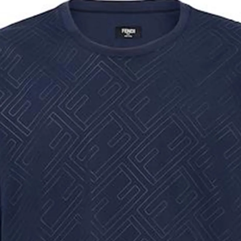 FENDI T Shirts Men Blue-4