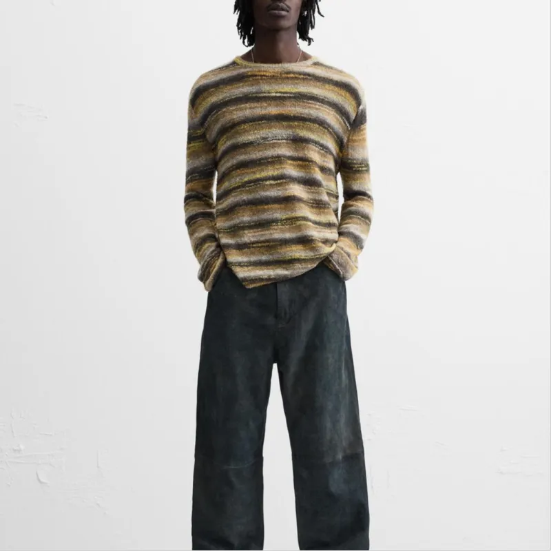 ZARA Sweaters Men Yellow-2