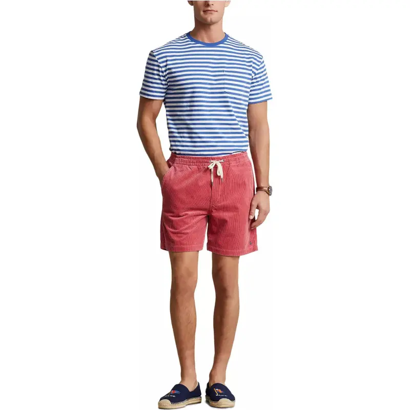 Polo Ralph Lauren Logo Embroidered Corduroy Shorts-2