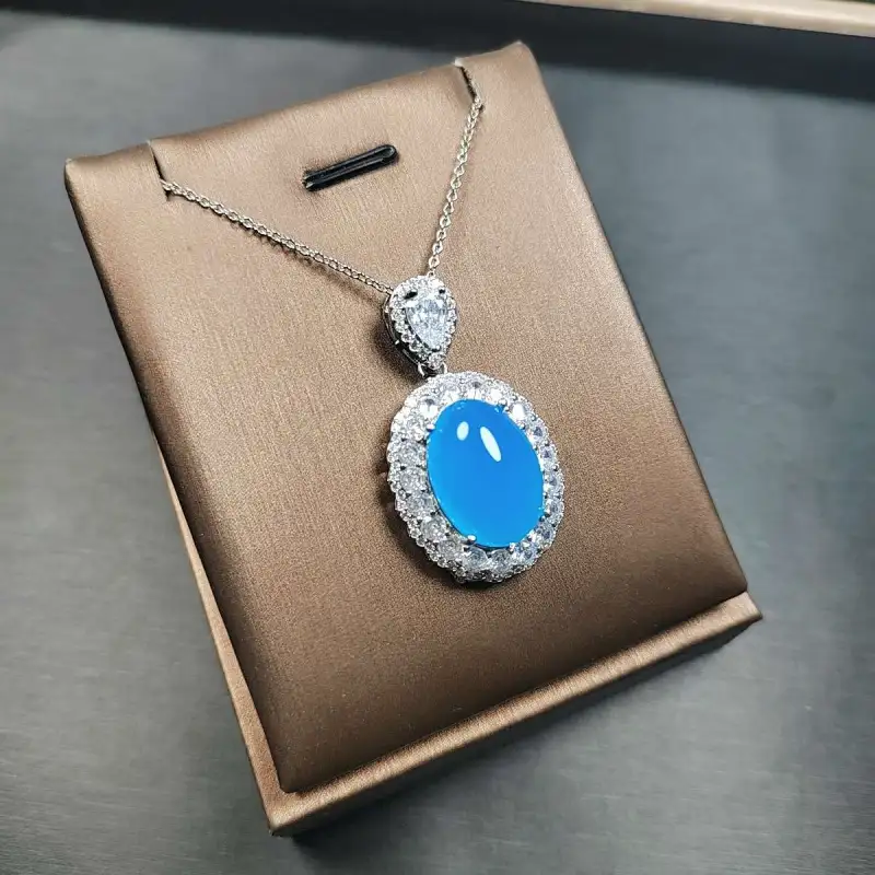 Gifts Chalcedony Necklaces Unisex-2