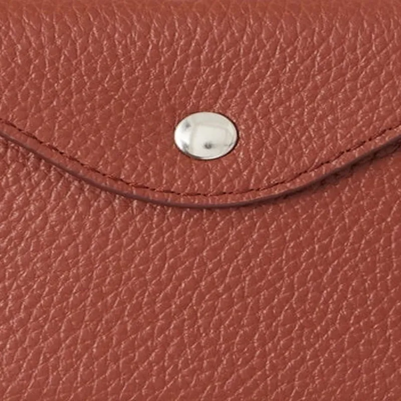 Lemaire Cow Leather Card Holder Women's Brown-1