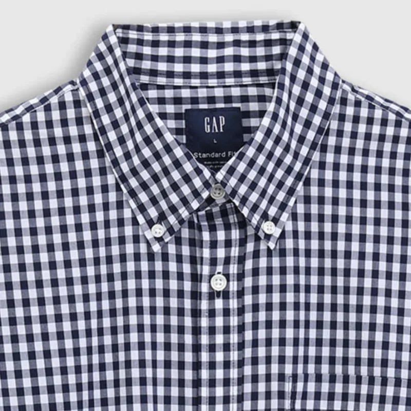 GAP Shirts Men Marine Blue Square-2