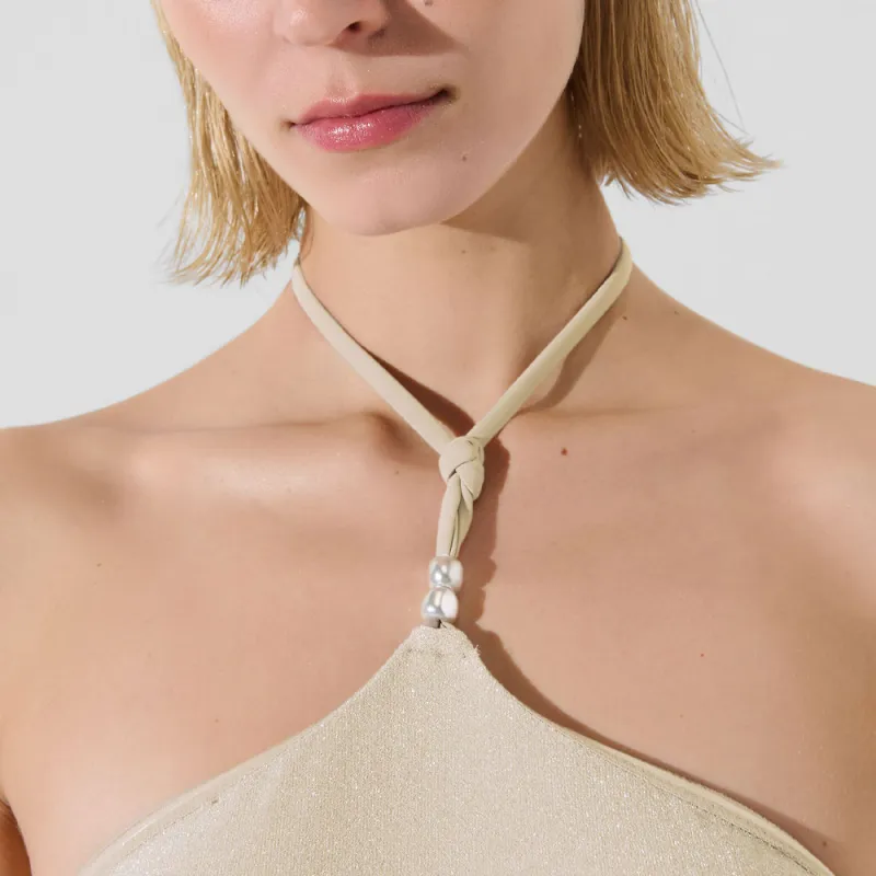 KARL LAGERFELD / Karl Lagerfeld Jeans Halterneck Swimsuit-3