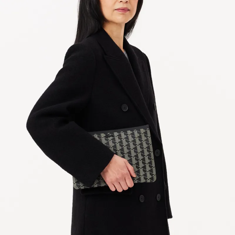 LACOSTE Cotton Clutch Women's Black-5