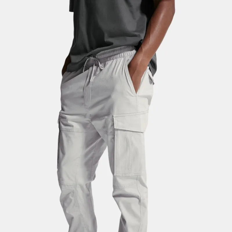 H&M Cargo Pants Men Light Gray-4