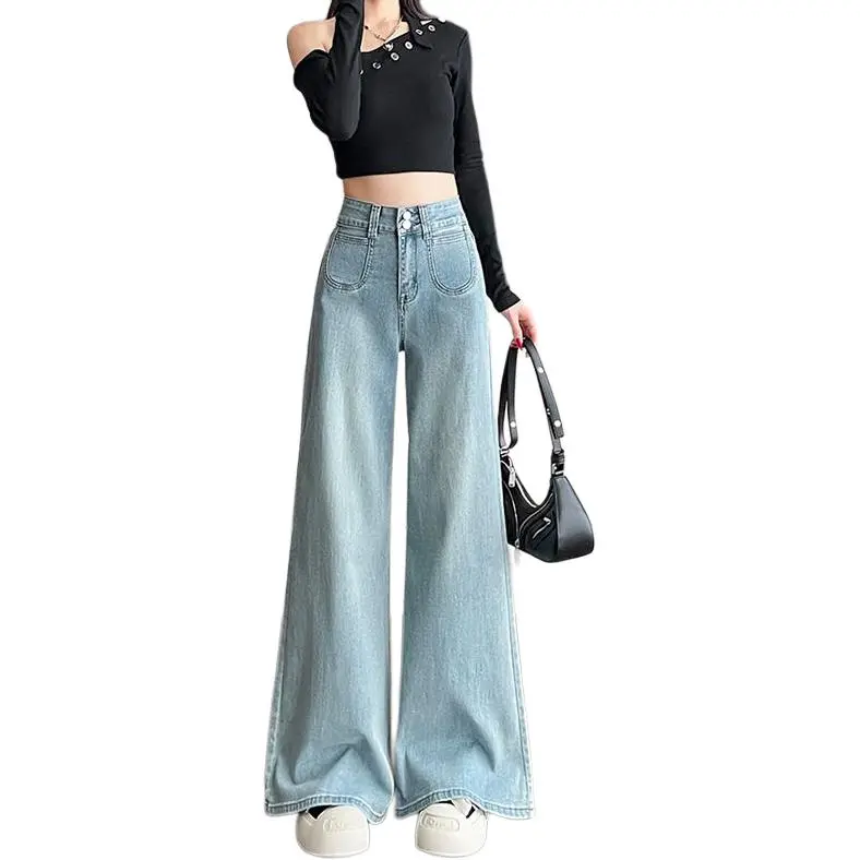 Concubine Zhu Jeans Women's Light Blue-2