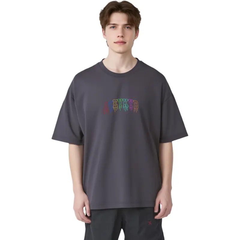 YK&YB T Shirts Unisex Dark Gray-3