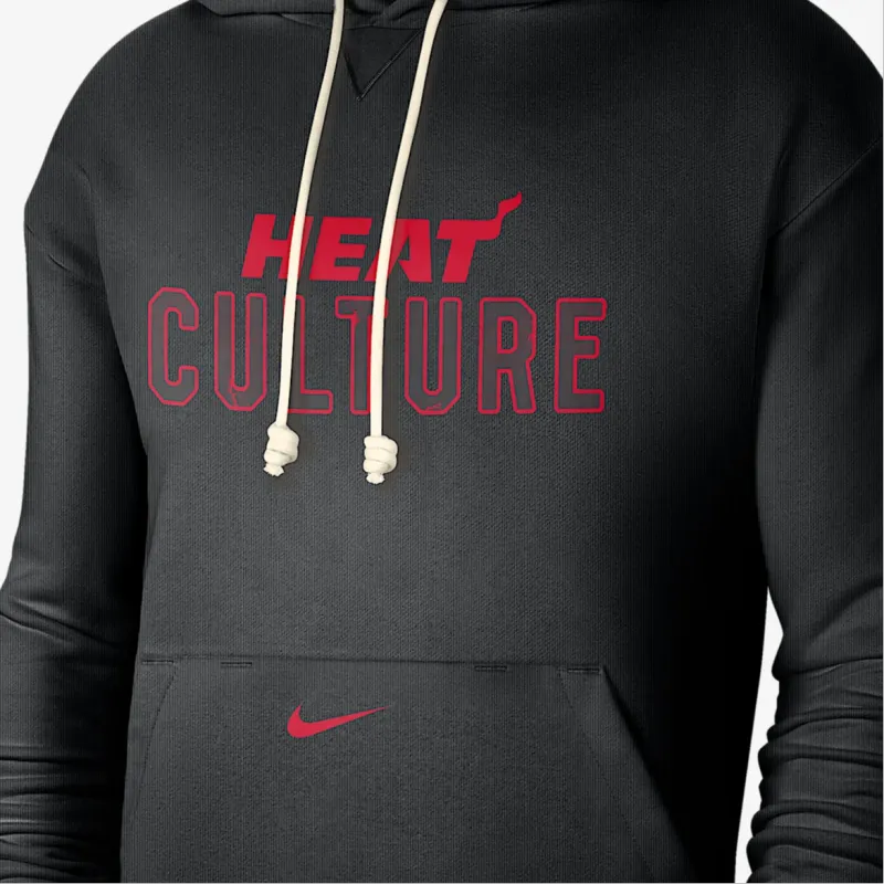 Nike Miami Heat Standard Issue City Edition Men's Nike Dri FIT Nba Courtside Hoodie-2