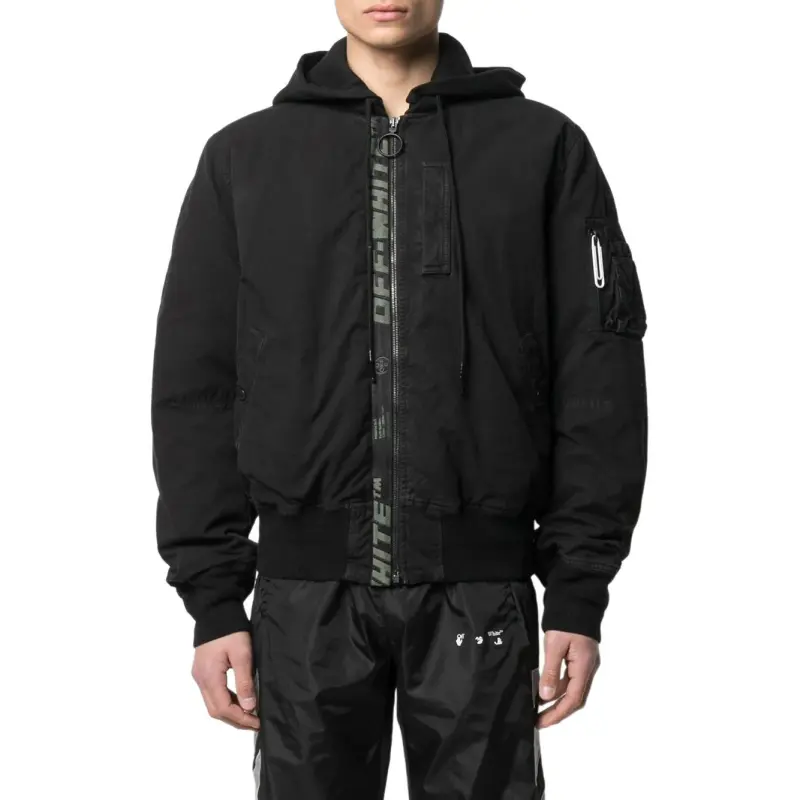 OFF WHITE Vintage Cotton Bomber Jacket-2