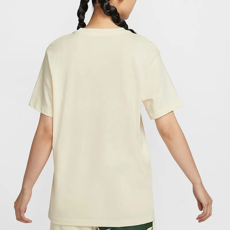 Nike Air Women'ss Letter Logo Crewneck T-Shirt 'Light Pink'-3