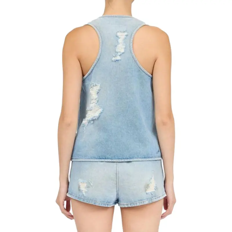 MM6 Maison Margiela Distressed Effect Waistcoat-4