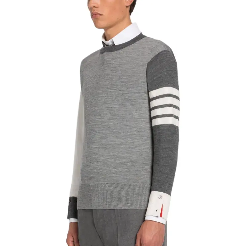 THOM BROWNE Sweaters Men Gray-4