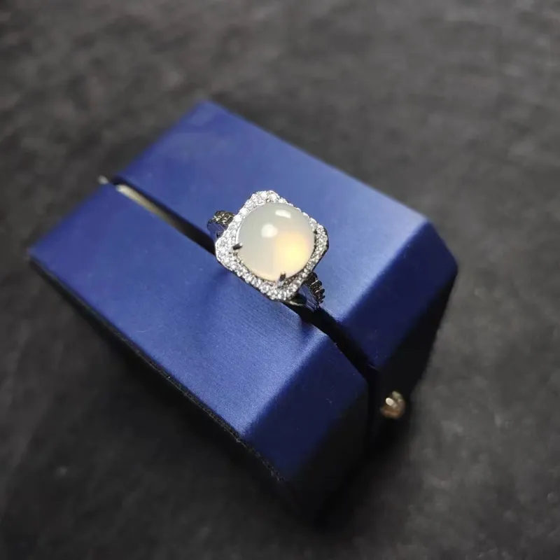 JUNWEN Chalcedony Rings Women's-4