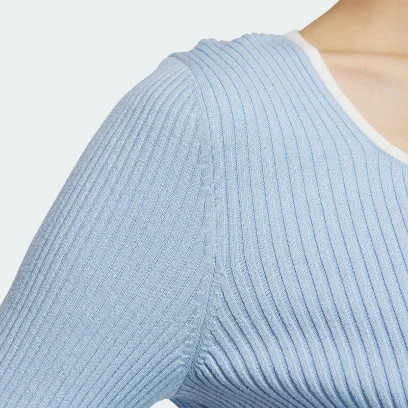 Adidas Originals ADICOLOR FW24 LS SWEATER Knitwear Women's Pink Blue-4