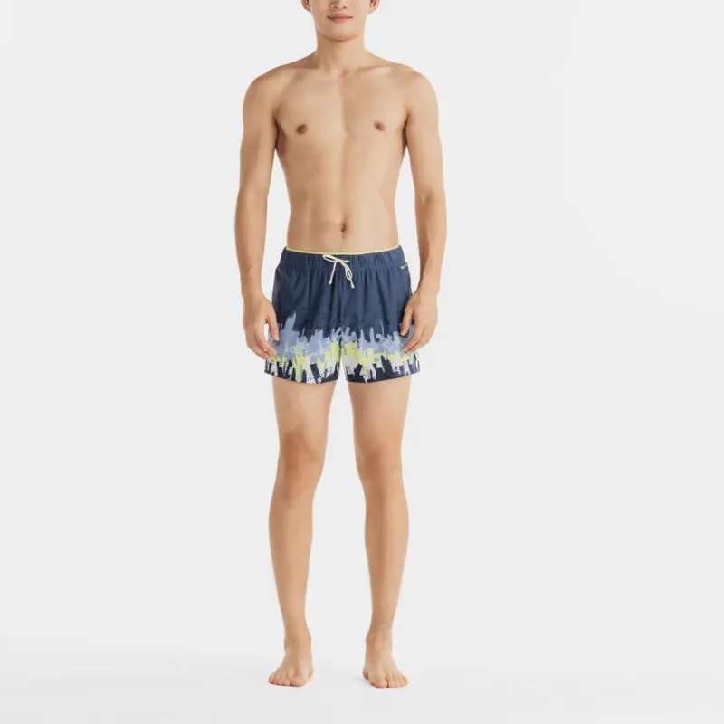 DECATHLON Swimming Shorts Men's Gray Blue-2